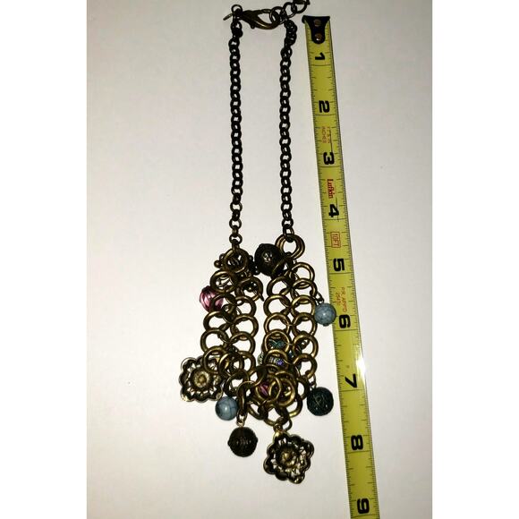Premier Designs Boho Jewelry Set Charm Necklace Toggle Bracelet Y2K Relic Style - Picture 7 of 9